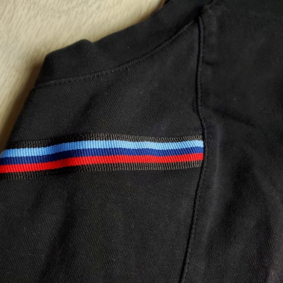 Authentic BMW M3 Racing Stripe Sleeveless Lycra Stretch V Neck Top size XL - Picture 3 of 9